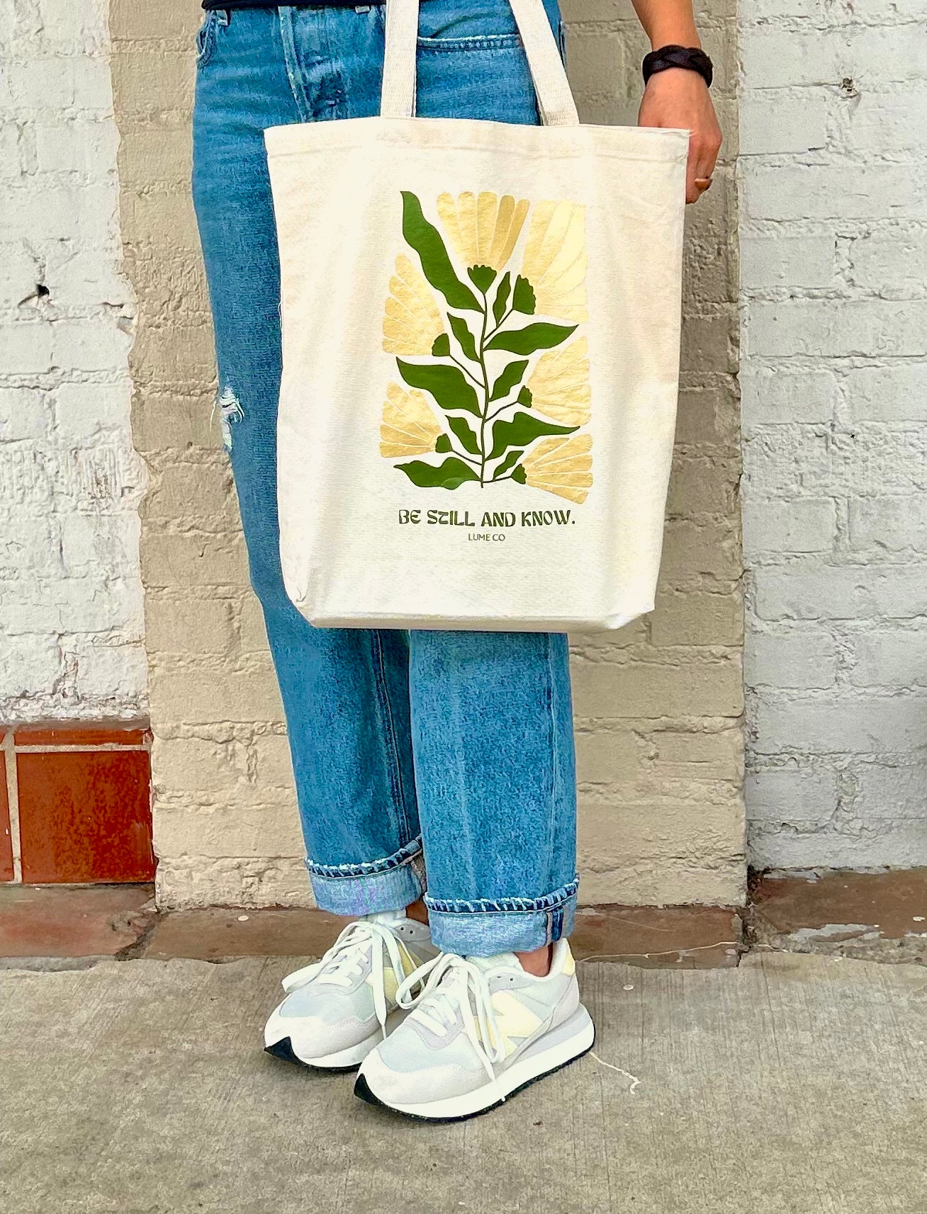 BE STILL & KNOW CANVAS TOTE